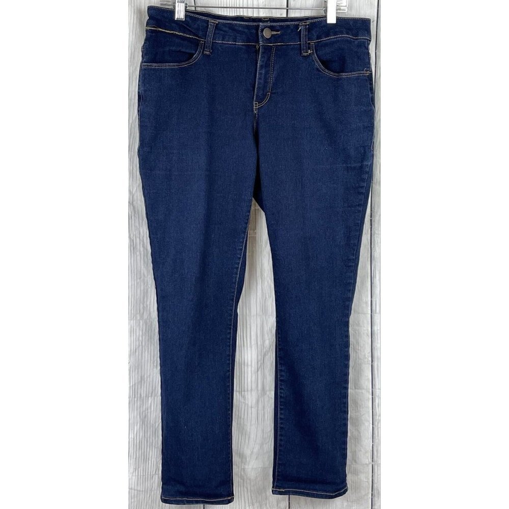 Faded Glory 16WP Skinny Blue Jeans with Stretch Mid Rise